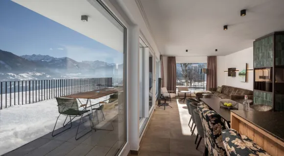 3 Schlafzimmer Deluxe Panorama Suite mit Sauna