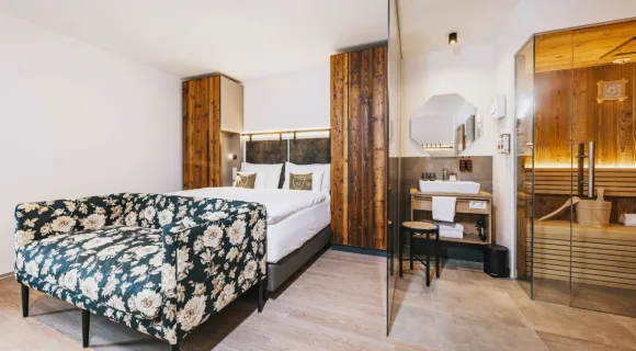 Doppelzimmer mit Sauna